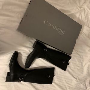 La Canadienne Sefora Black Leather Boots